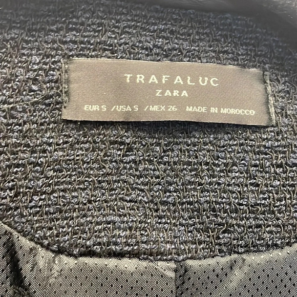 Zara navy and black tweed jacket - Picture 9 of 10